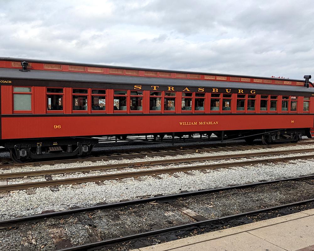The Strasburg Railroad features a 45 minute ride through the countryside.