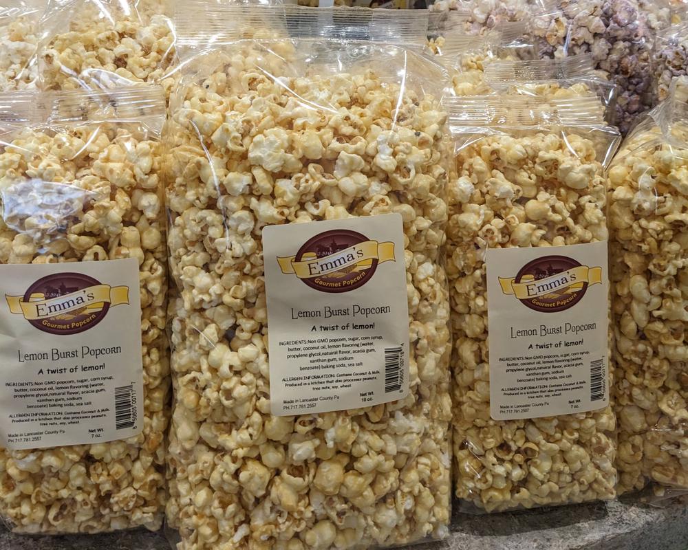 With more than 50 unique flavors, and a constantly rotating set of seasonal flavors (like this summery Lemon Burst), there's always something new to try at Emma's Popcorn.