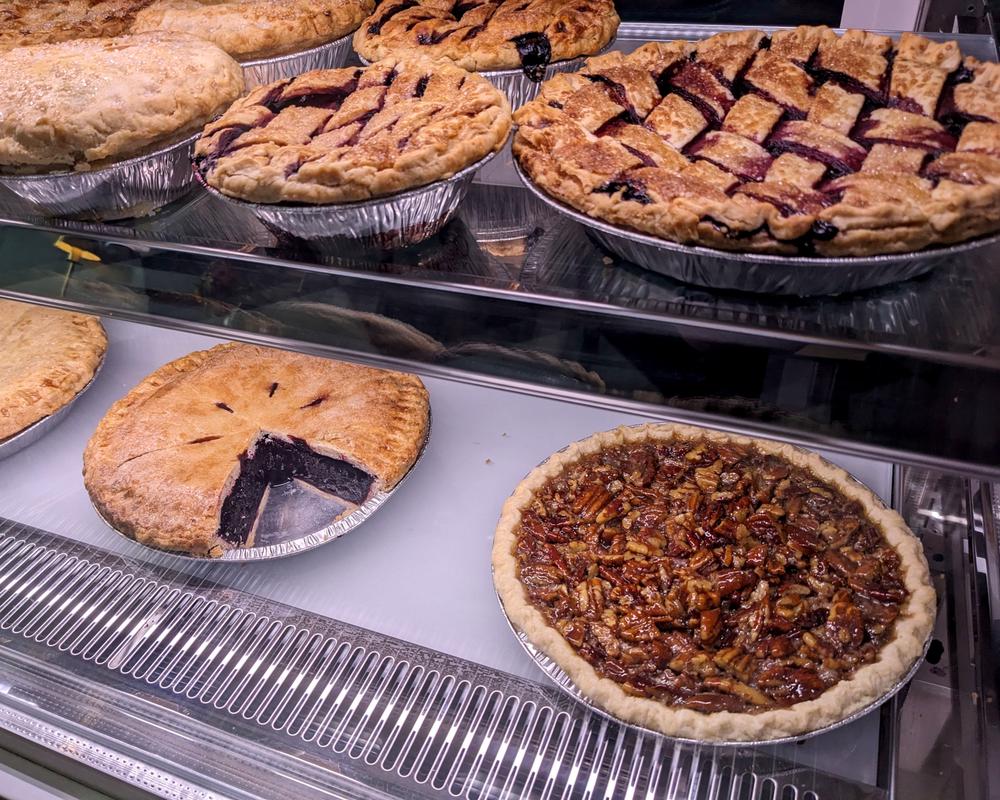 Buy a whole pie, a small 6-inch pie, or just a slice.
